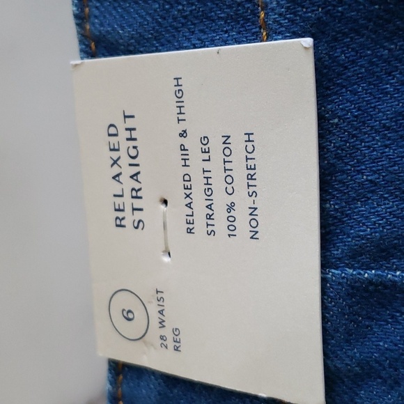 Universal Thread Relaxed Fit Non-Stretch 100% Cotton Straight Leg Jeans Size 28R - Picture 9 of 11
